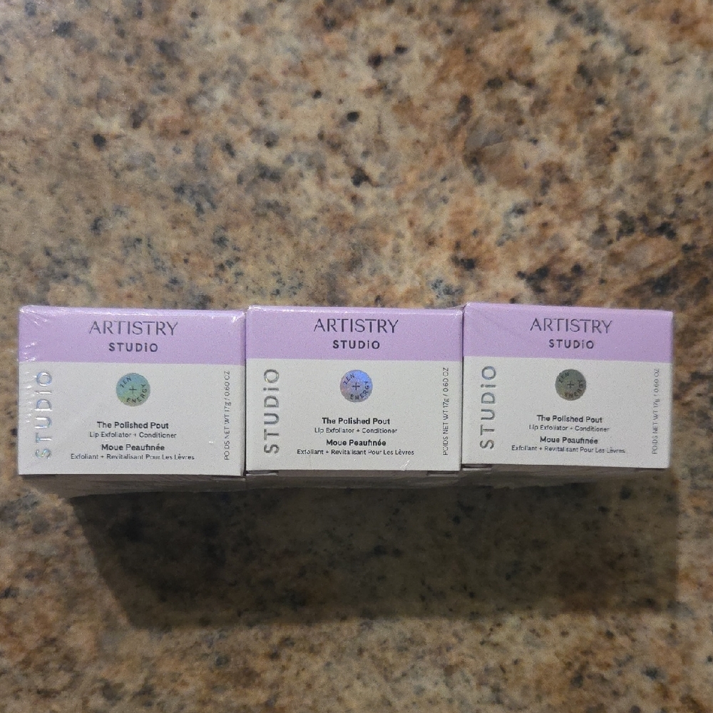 Artistry Studio The Polished Pout Lip Products -lot Of 3